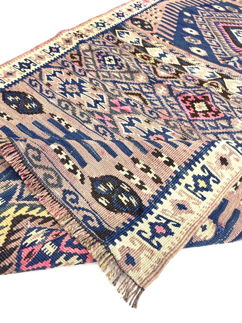 vintage-tribal-turkish-kilim-rug-91-cm-x-145-cm-0010031-6 Vintage Tribal Turkish Kilim Rug 91 cm x 145 cm (3 X 5 FT) - 0010031
