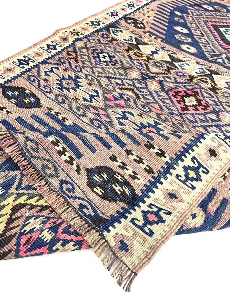 vintage-tribal-turkish-kilim-rug-91-cm-x-145-cm-0010031-6 Vintage Tribal Turkish Kilim Rug 91 cm x 145 cm (3 X 5 FT) - 0010031