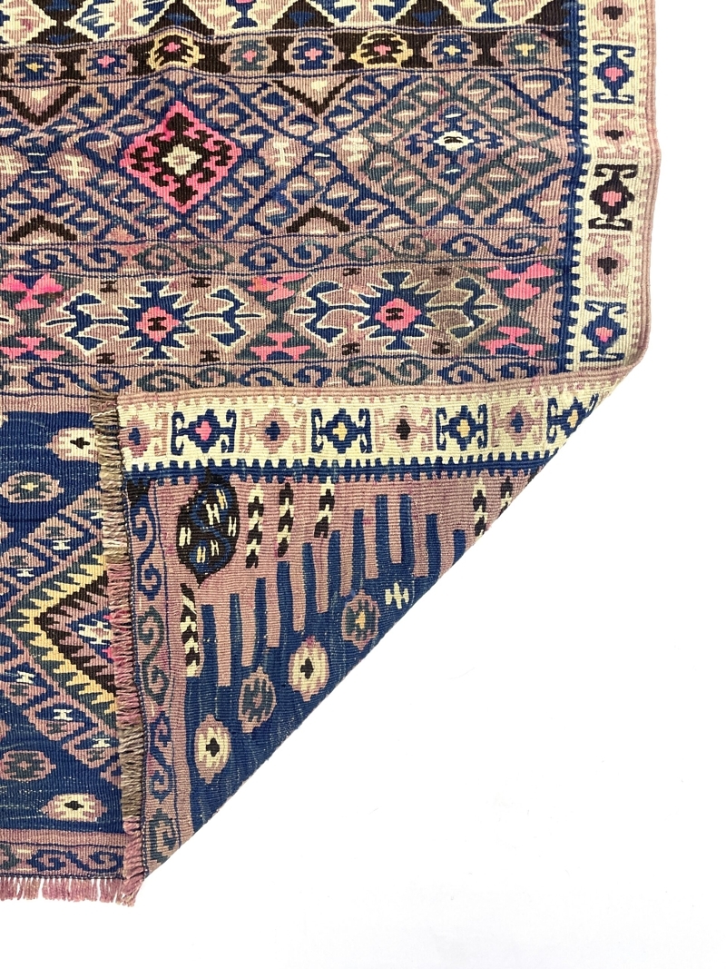 vintage-tribal-turkish-kilim-rug-91-cm-x-145-cm-0010031-7 Vintage Tribal Turkish Kilim Rug 91 cm x 145 cm (3 X 5 FT) - 0010031