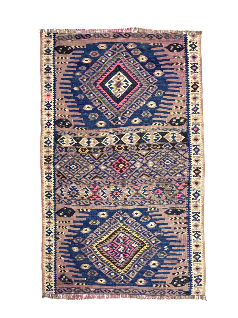 vintage-tribal-turkish-kilim-rug-91-cm-x-145-cm-0010031 Vintage Tribal Turkish Kilim Rug 91 cm x 145 cm (3 X 5 FT) - 0010031