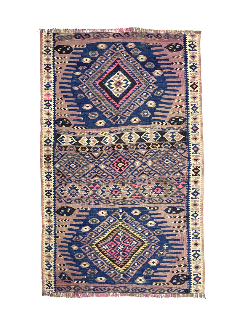 vintage-tribal-turkish-kilim-rug-91-cm-x-145-cm-0010031 Vintage Tribal Turkish Kilim Rug 91 cm x 145 cm (3 X 5 FT) - 0010031
