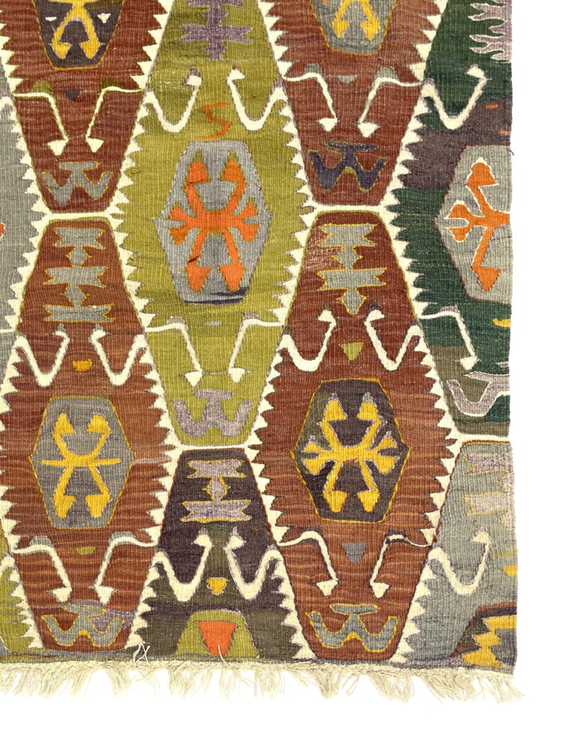 vintage-turkish-barak-kilim-rug-95-cm-x-125-cm-0010035-4 Vintage Turkish Barak Kilim Rug 95 cm x 125 cm (3X4 FT) - 0010035