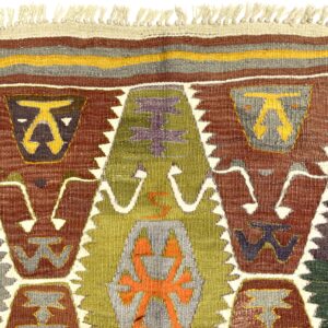 vintage-turkish-barak-kilim-rug-95-cm-x-125-cm-0010035-5 Vintage Turkish Barak Kilim Rug 95 cm x 125 cm (3X4 FT) - 0010035