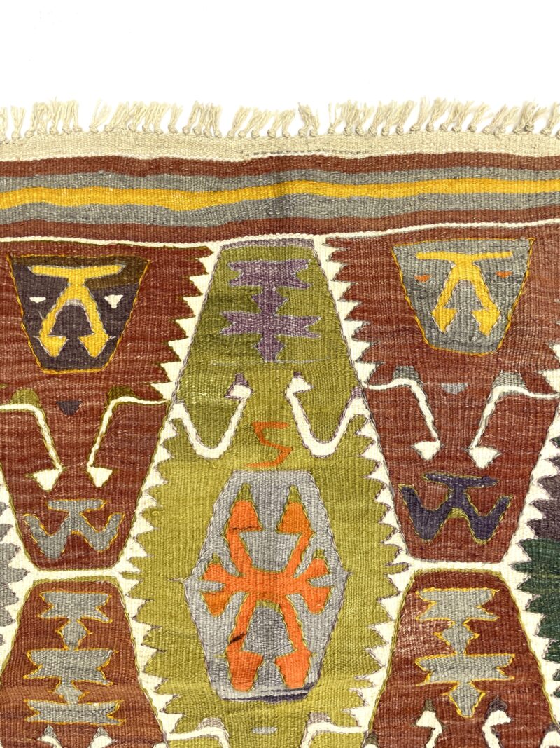 vintage-turkish-barak-kilim-rug-95-cm-x-125-cm-0010035-5 Vintage Turkish Barak Kilim Rug 95 cm x 125 cm (3X4 FT) - 0010035