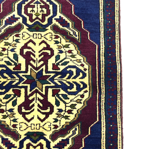 vintage-turkish-blue-small-rug-54-cm-x-107cm-y010070-2 Vintage Turkish Blue Small Rug 54 cm x 107cm (1'8" X 3'5" FT) - Y010070