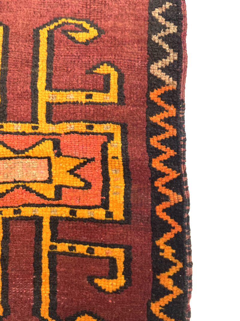 Vintage Turkish Doormat Rug 55 cm x 65 cm (1'8" X 2'2" FT) - Y010058