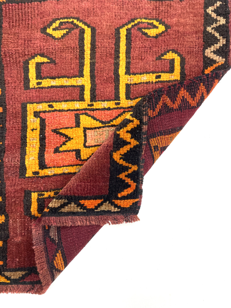 Vintage Turkish Doormat Rug 55 cm x 65 cm (1'8" X 2'2" FT) - Y010058