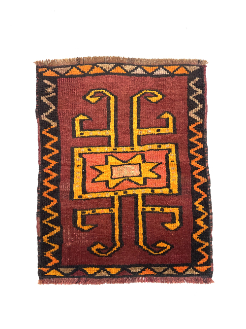 vintage-turkish-doormat-rug-55-cm-x-65-cm-y010058 Vintage Turkish Doormat Rug 55 cm x 65 cm (1'8" X 2'2" FT) - Y010058
