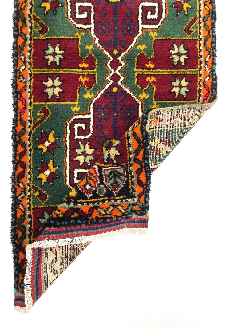 Vintage Turkish Entryway Rug 57 cm x 125 cm (1’9” X 4'1” FT) - Y010065