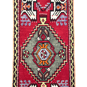 vintage-turkish-hand-knotted-rug-51-cm-x-103-cm-y010047-1 Vintage Turkish Hand-Knotted Rug 51 Cm X 103 Cm (1’7′′ X 3’4′′ FT) – Y010047