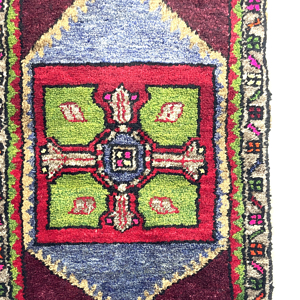 vintage-turkish-hand-knotted-rug-51-cm-x-83-cm-y010040-1 Vintage Turkish Hand-Knotted Rug 51 Cm X 83 Cm (1’7′′ X 2'7" FT) – Y010040