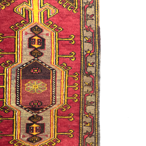 Vintage Turkish Hand-Knotted Rug 57 Cm X 103 Cm (1’9′′ X 3’4′′ FT) – Y010045