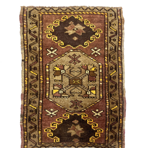 Vintage Anatolian Small Rug 50 cm x 112 cm (1'7" x 3'7" FT) - Y010027
