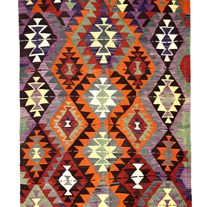 vintage-turkish-kilim-rug-116-cm-x-207-cm-0020008 Vintage Barak Kilim Rug 123 cm x 180 cm (4’ X 5’9” FT) - 0020010