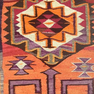 vintage-turkish-kilim-runner-rug-98-cm-x-305-cm-r010001-2 Vintage Turkish Kilim Runner Rug 98 cm x 305 cm (3’2” FT X 10 FT) - R010001