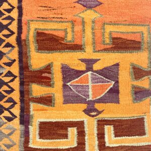 vintage-turkish-kilim-runner-rug-98-cm-x-305-cm-r010001-3 Vintage Turkish Kilim Runner Rug 98 cm x 305 cm (3’2” FT X 10 FT) - R010001