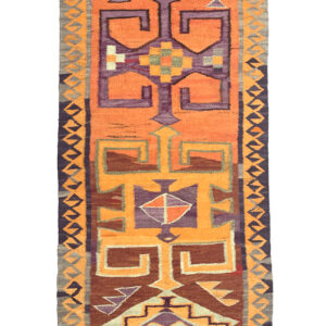 vintage-turkish-kilim-runner-rug-98-cm-x-305-cm-r010001 Vintage Turkish Kilim Runner Rug 98 cm x 305 cm (3’2” FT X 10 FT) - R010001