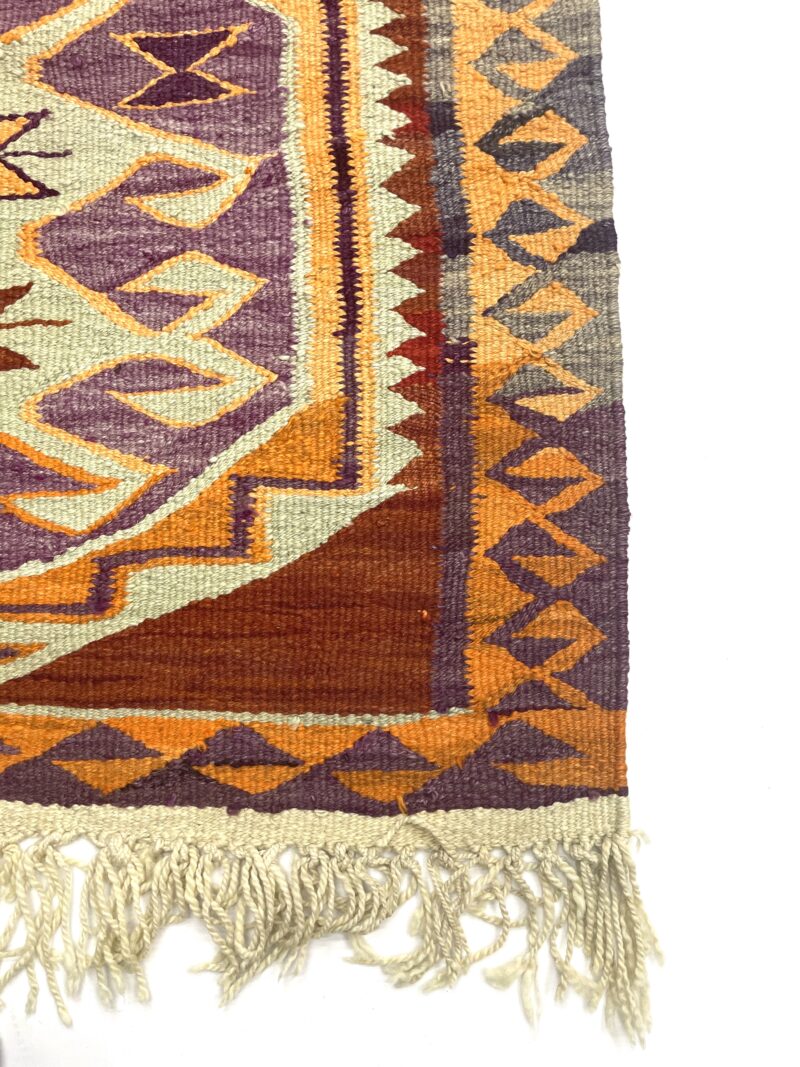 vintage-turkish-kilim-runner-rug-98-cm-x-305-cm-r010001-7 Vintage Turkish Kilim Runner Rug 98 cm x 305 cm (3’2” FT X 10 FT) - R010001