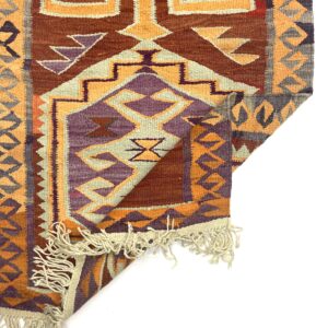 vintage-turkish-kilim-runner-rug-98-cm-x-305-cm-r010001-8 Vintage Turkish Kilim Runner Rug 98 cm x 305 cm (3’2” FT X 10 FT) - R010001