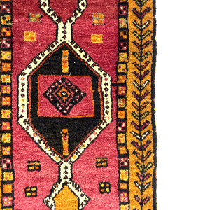 vintage-turkish-mini-hand-knotted-rug-55-cm-x-88-cm-y010050-1 Vintage Turkish Mini Hand-Knotted Rug 55 Cm X 88 Cm (1’8′′ X 2’9′′ FT) – Y010050