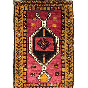 vintage-turkish-mini-hand-knotted-rug-55-cm-x-88-cm-y010050 Vintage Anatolian Small Hand-Knotted Rug 51 Cm X 109 Cm (1’7′′ X 3’6′′ FT) – Y010048