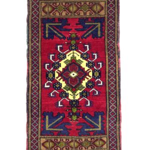 vintage-turkish-mini-rug-59-cm-x-103-cm-y010071 Vintage Anatolian Small Hand-Knotted Rug 51 Cm X 109 Cm (1’7′′ X 3’6′′ FT) – Y010048