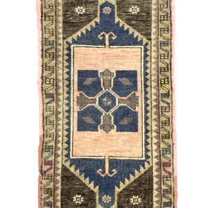 vintage-turkish-small-rug-48-cm-x-84-cm-y010032 Vintage Turkish Hand-Knotted Rug 54 Cm X 95 Cm (1'8" X 3'1" FT) – Y010035