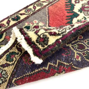 Vintage Turkish Small Rug 50 cm x 100 cm (1'6" x 3'3" FT) - Y010030