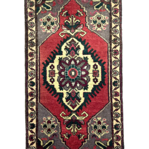 Vintage Small Turkish Hand-Knotted Rug 55 Cm X 75 Cm (1'8" X 2'5" FT) – Y010038