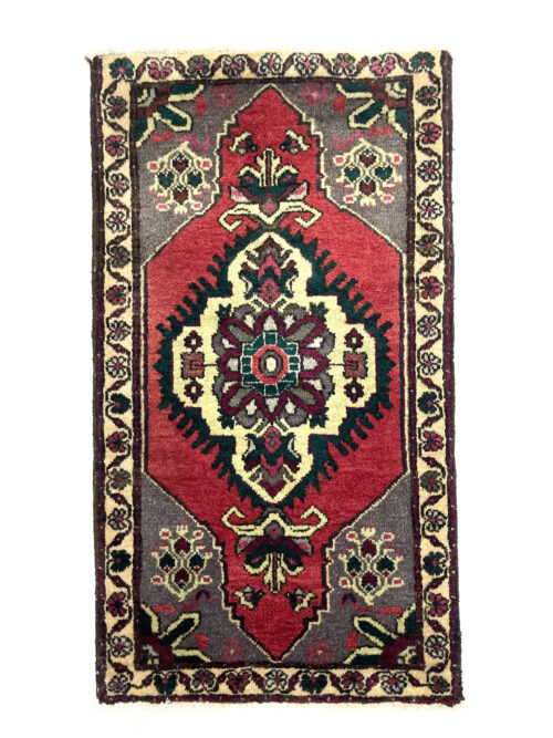 Vintage Turkish Small Rug 50 cm x 100 cm (1'6" x 3'3" FT) - Y010030