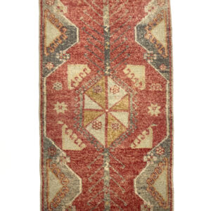 vintage-turkish-small-rug-53-cm-x-106-cm-y010028 Vintage Anatolian Small Hand-Knotted Rug 51 Cm X 109 Cm (1’7′′ X 3’6′′ FT) – Y010048