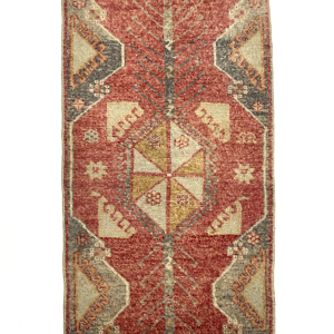 Vintage Turkish Small Rug 53 cm x 106 cm (1'7" x 3'5" FT) - Y010028