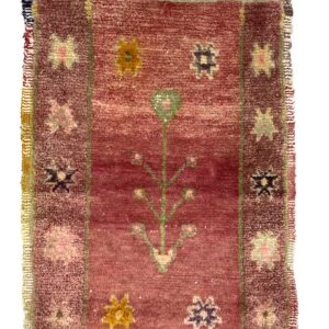vintage-turkish-small-rug-57-cm-x-75-cm-y010074 Vintage Anatolian Small Hand-Knotted Rug 51 Cm X 109 Cm (1’7′′ X 3’6′′ FT) – Y010048