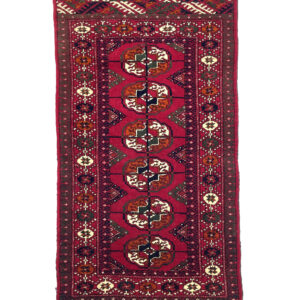 Vintage Turkoman Entryway Rug 53 cm x 98 cm (1’7” X 3'2” FT) - Y010069