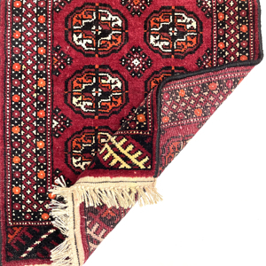 Vintage Turkoman Mini Yastik Rug 57 cm x 115 cm (1’9” X 3'8” FT) - Y010066