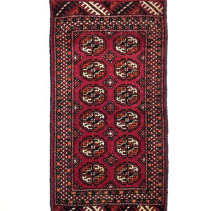 Vintage Turkoman Mini Yastik Rug 57 cm x 115 cm (1’9” X 3'8” FT) - Y010066