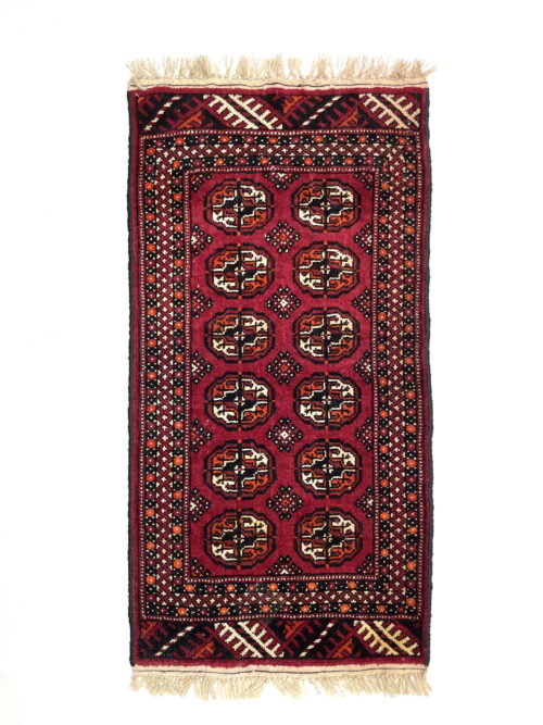 Vintage Turkoman Mini Yastik Rug 57 cm x 115 cm (1’9” X 3'8” FT) - Y010066