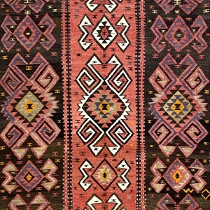 Vintage Van Kilim Rug 117 cm x 230 cm (4 X 8 FT) - 0020013