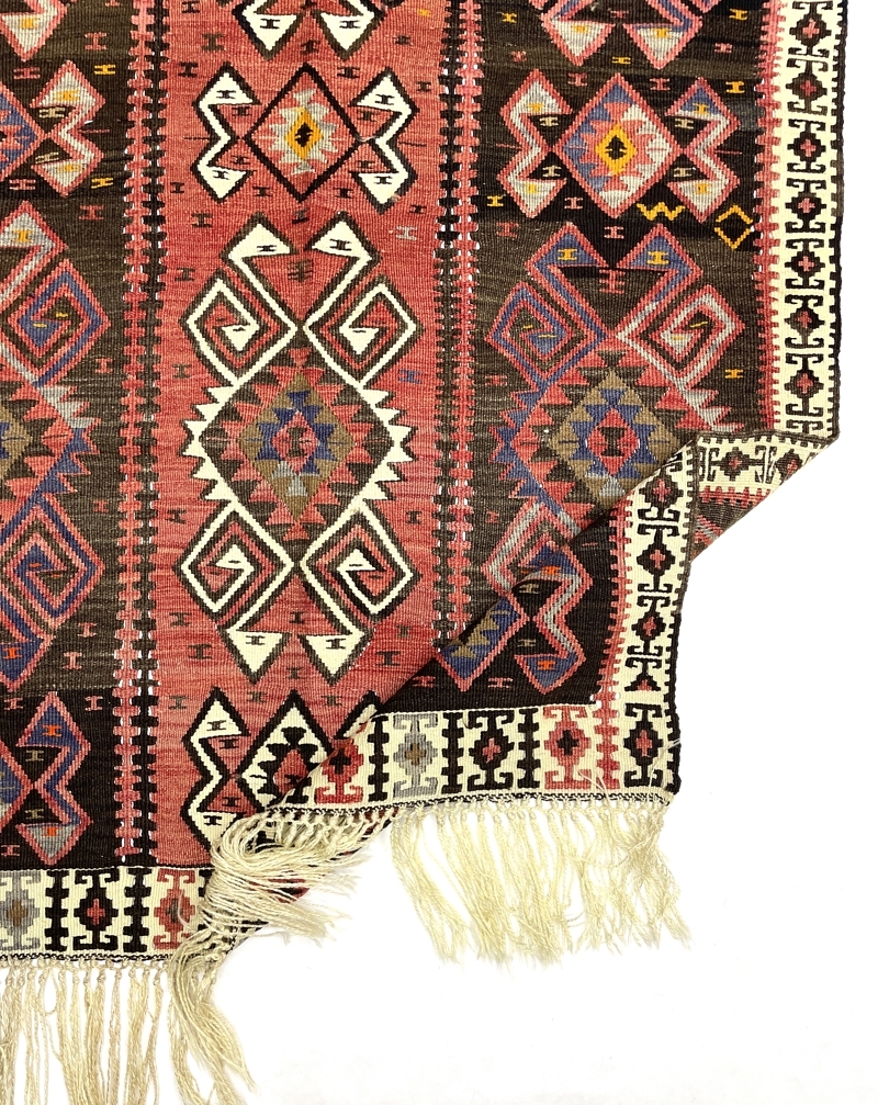 Vintage Van Kilim Rug 117 cm x 230 cm (4 X 8 FT) - 0020013