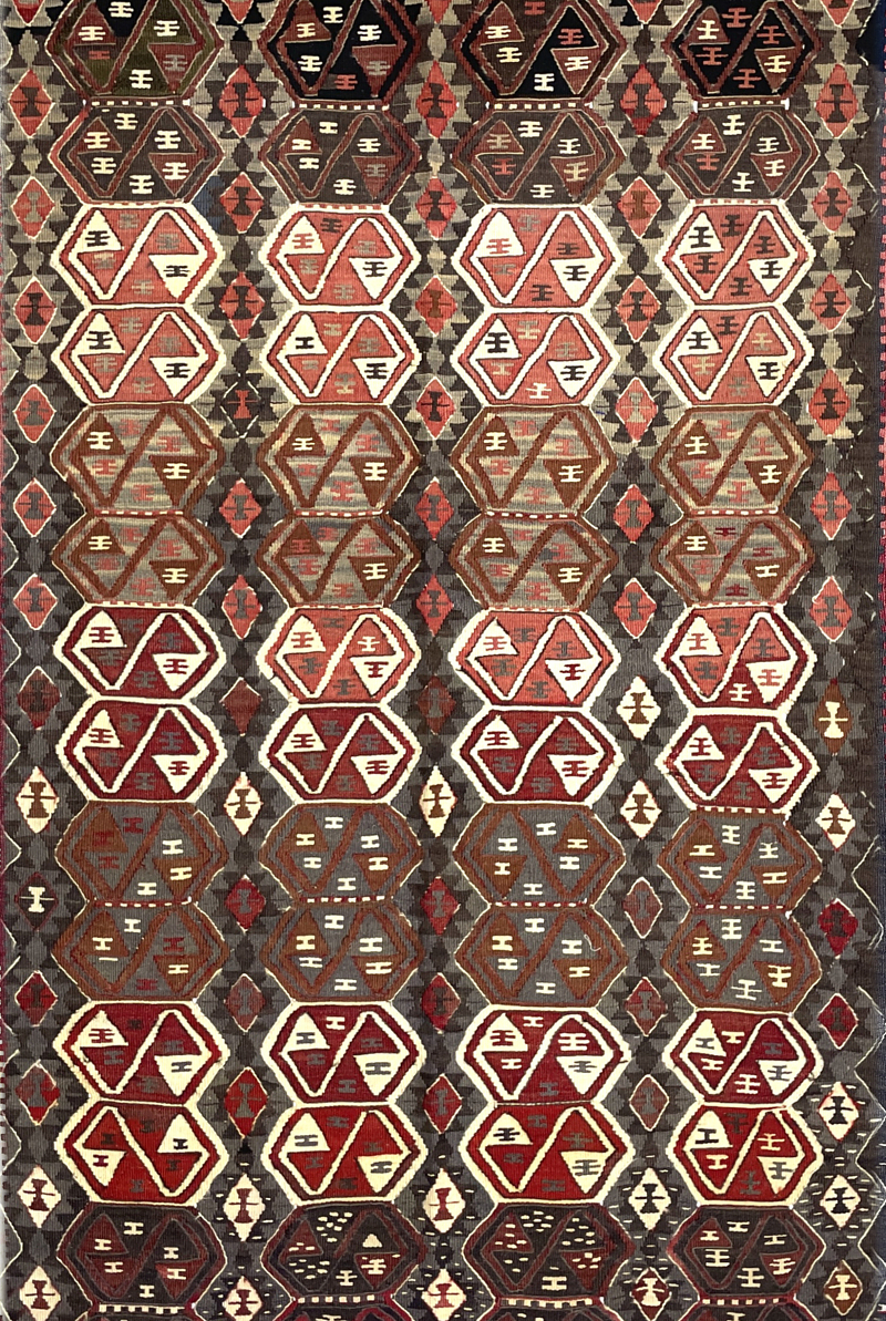 Vintage Van Kilim Rug 128 cm x 184 cm (4 X 6 FT) - 0020002