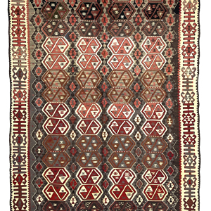 Vintage Pastel Kilim Rug 124 cm x 200 cm (4 X 6’6” FT) - 0020009