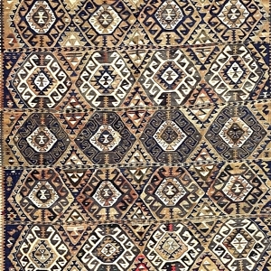 Vintage Van Kilim Rug 132 cm x 213 cm (4’3” X 7 FT) - 0020003