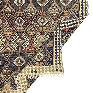 Vintage Van Kilim Rug 132 cm x 213 cm (4’3” X 7 FT) - 0020003