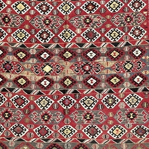 Vintage Van Kilim Rug 143 cm x 196 cm (4’7” X 6’4” FT) - 0020004