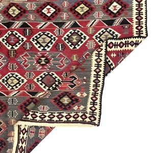 Vintage Van Kilim Rug 143 cm x 196 cm (4’7” X 6’4” FT) - 0020004