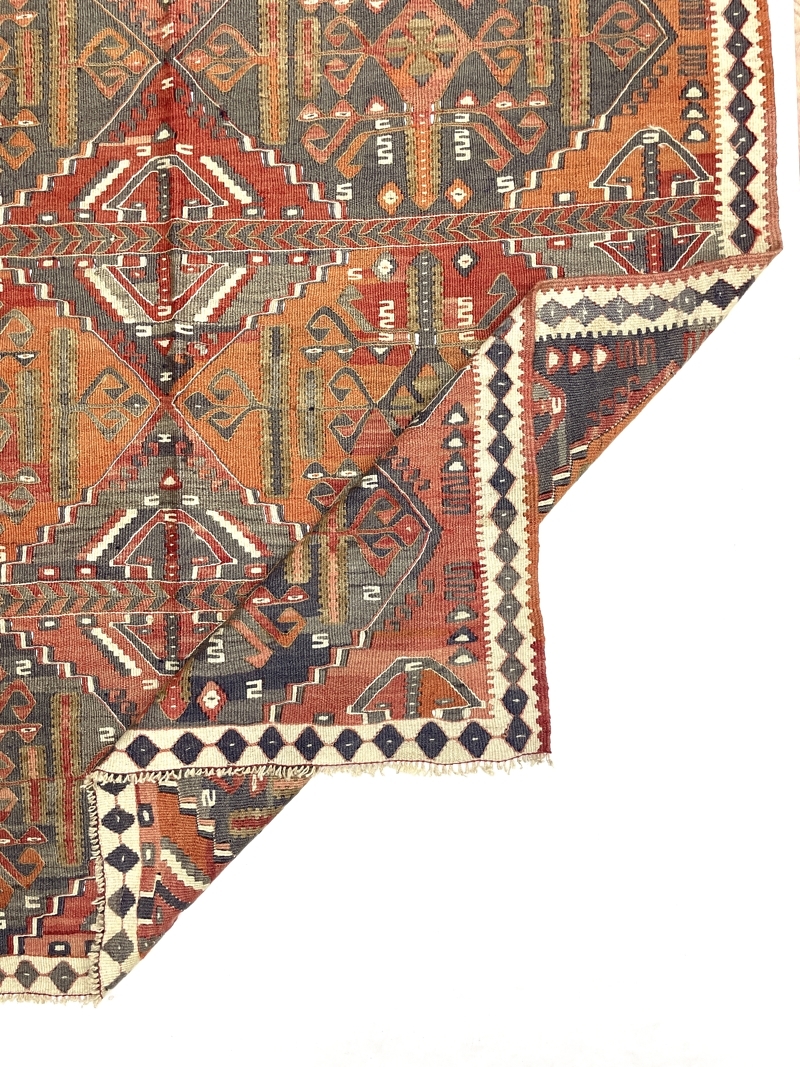 Vintage Van Kilim Rug 154 cm x 230 cm (5 X 8 FT) - 0020006