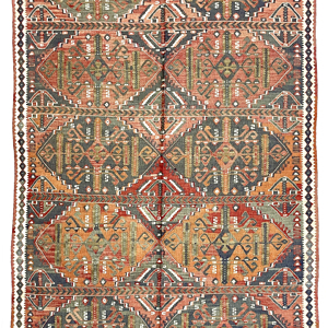 Vintage Kars Kilim Rug 105 cm x 200 cm (3’4” FT X 6’5” FT) - 0020012