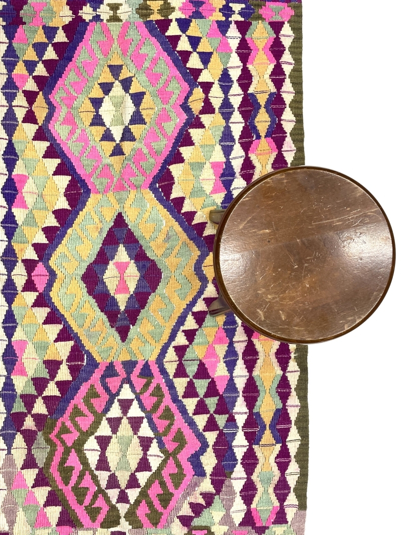 Vintage Vivid Tribal Rug 94 cm x 145 cm (3'1" x 4'8") - 0010041