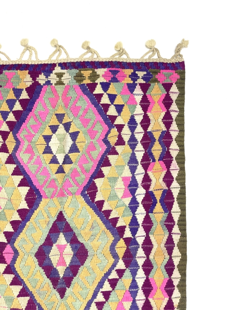 Vintage Vivid Tribal Rug 94 cm x 145 cm (3'1" x 4'8") - 0010041