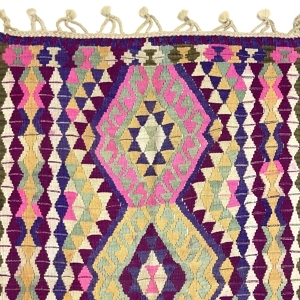 Vintage Vivid Tribal Rug 94 cm x 145 cm (3'1" x 4'8") - 0010041